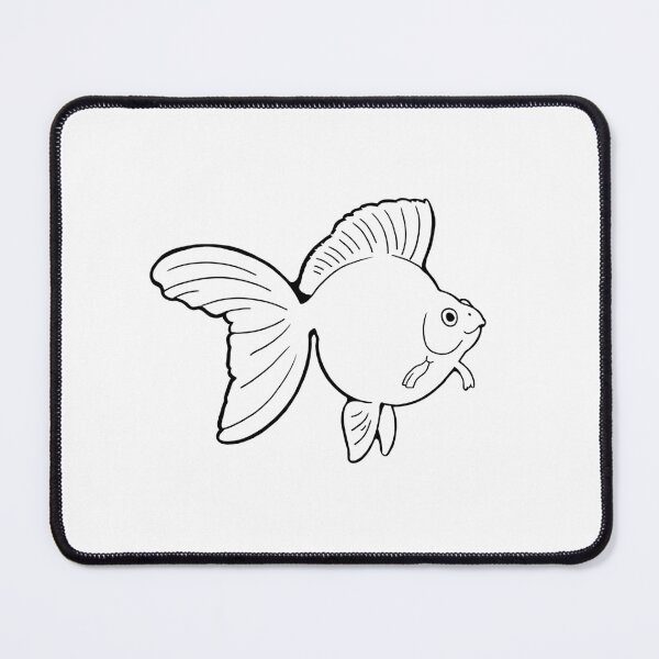Item preview, Goldfish Ryukin - White Silhouette designed and sold by Puddmuppy.