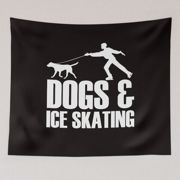 Artikelvorschau, Hunde Eiskunstlauf Hundehalter Eisläufer Wintersport entworfen und verkauft von TomGiantDesigns.