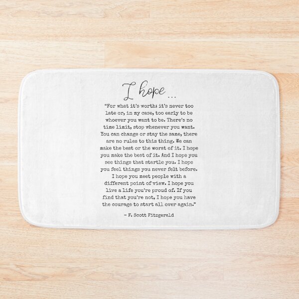 Item preview, For what it's worth - F. Scott Fitzgerald Quote designed and sold by shmodev.