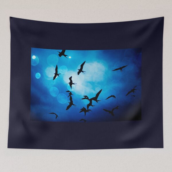 Item preview, Frigate Birds Over Puerto Lopez II designed and sold by alabca.