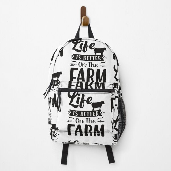 Vista previa del artículo con la obra «La vida es mejor en la granja: regalo divertido para los amantes de las vacas», diseñado y vendido por Delandor.