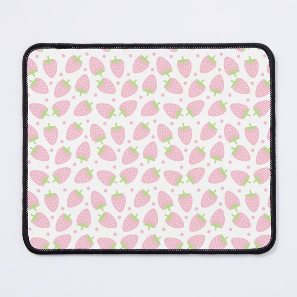 Item preview, Strawberry Pastel Aesthetic Kawaii Cute Strawberries Pink Pattern designed and sold by candymoondesign.
