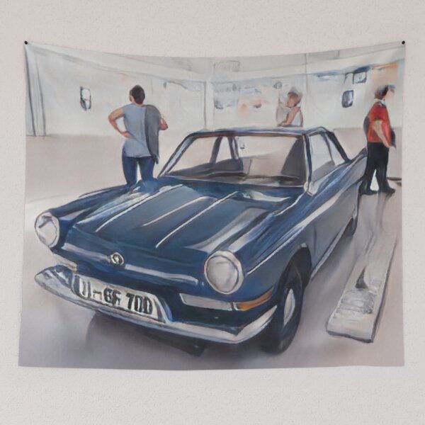 Item preview, Blue Car Artistic Anime Style designed and sold by cornelliusy.