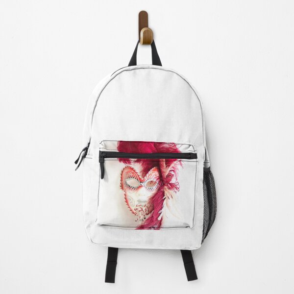 Item preview, Red venetian carnival mask designed and sold by Coffee Lifestyle.
