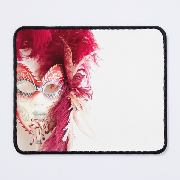 Item preview, Red venetian carnival mask designed and sold by Coffee Lifestyle.