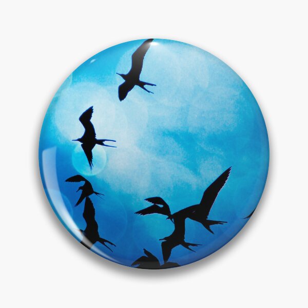 Item preview, Frigate Birds Over Puerto Lopez II designed and sold by alabca.
