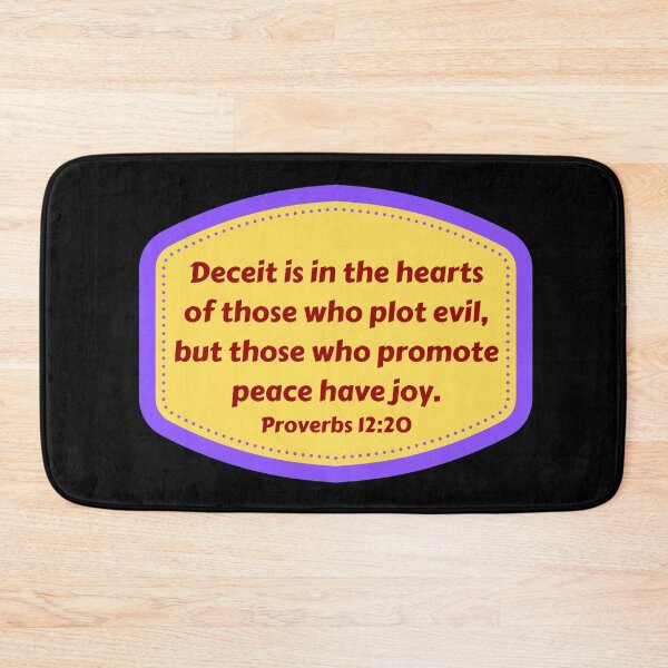 Item preview, Bible Verse Proverbs 12:20 designed and sold by Prayingwarrior.
