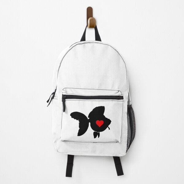 Item preview, Goldfish Ryukin - Black Silhouette and Heart designed and sold by Puddmuppy.