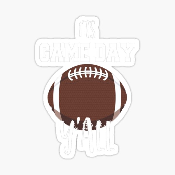 'Game Day American Football Sunday Football' Sticker