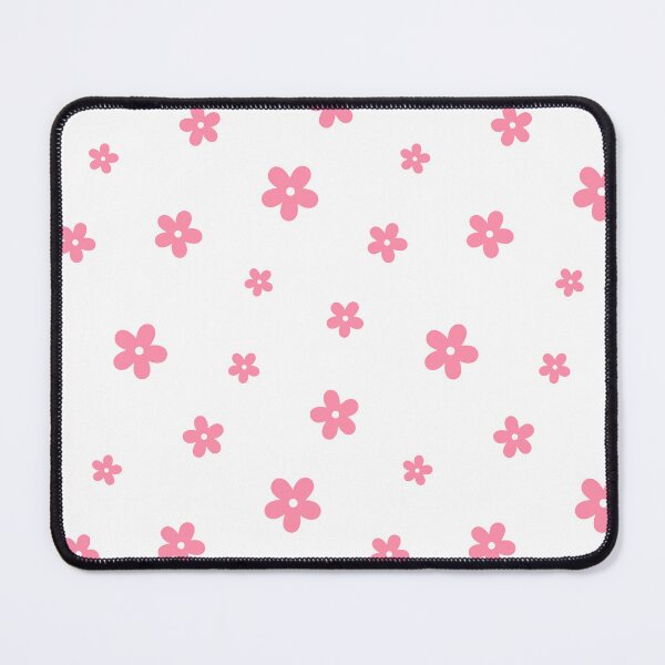Item preview, pink retro flowers white background designed and sold by avapurce.