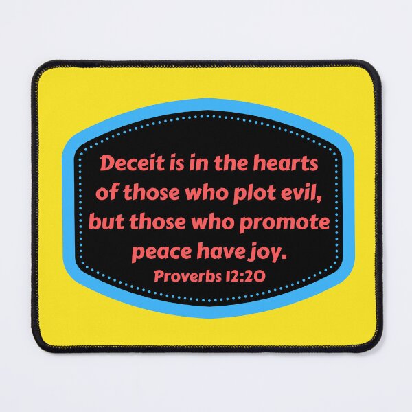 Item preview, Bible Verse Proverbs 12:20 designed and sold by Prayingwarrior.