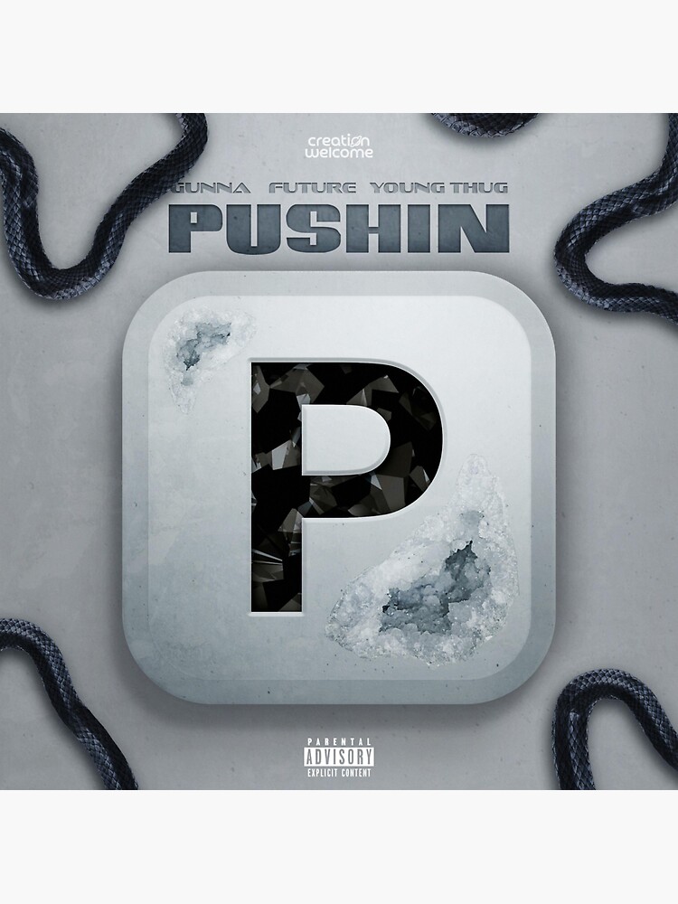 "Push P Album Cover" Sticker for Sale by Redbubble
