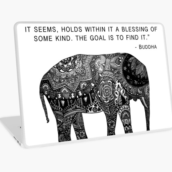 Buddha Wisdom Elephant Laptop Skin