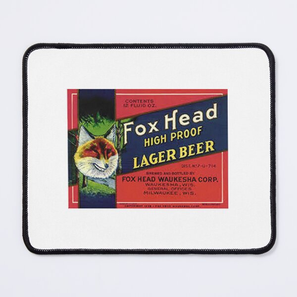 Item preview, Fox Head Lager Beer designed and sold by uniquenostalgia.