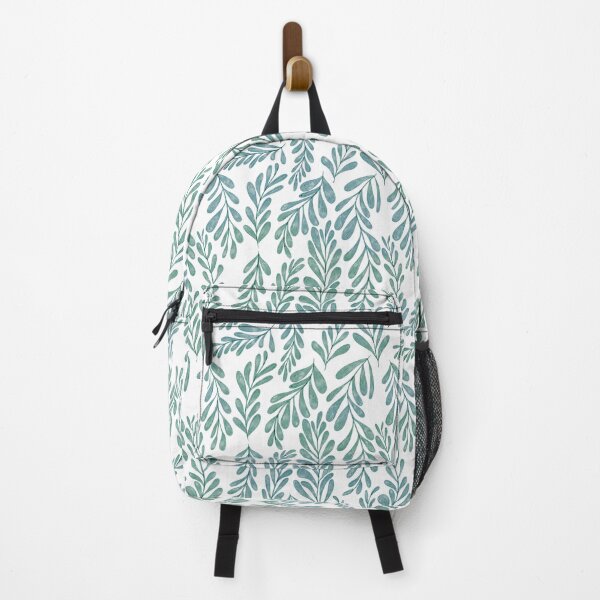Item preview, Emerald Garden | Watercolour leaves pattern designed and sold by Bloomandflo.