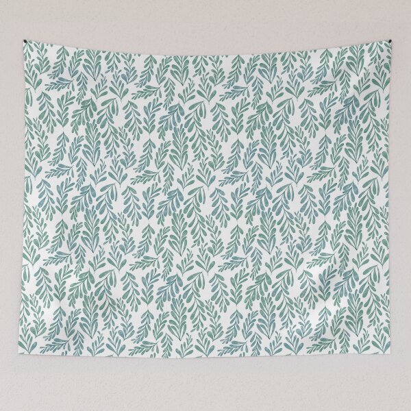 Item preview, Emerald Garden | Watercolour leaves pattern  designed and sold by Bloomandflo.