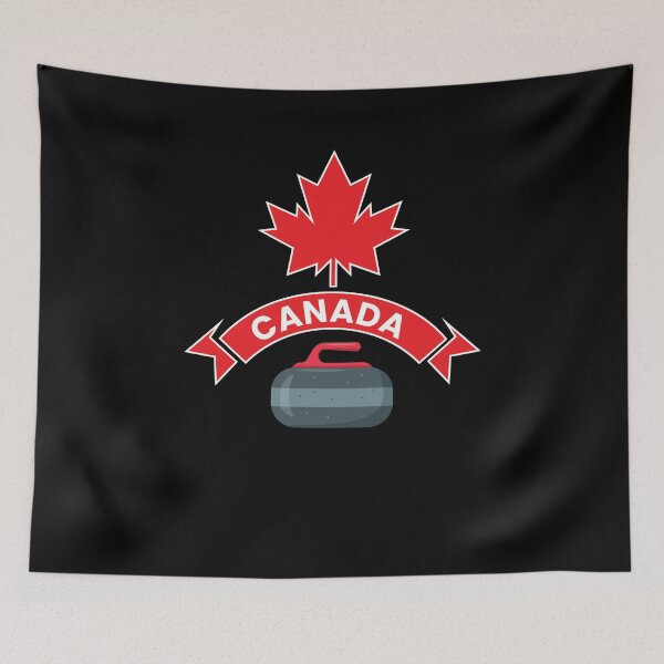 Item preview, Canada Canadian Team Curling Red White Winter Sports designed and sold by ZiesMerch.