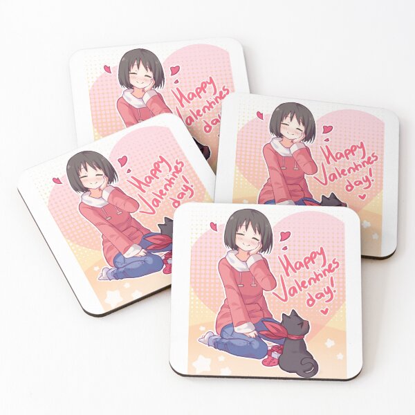 Item preview, Happy Valentine Anime Cat designed and sold by TRENDZSHOP.