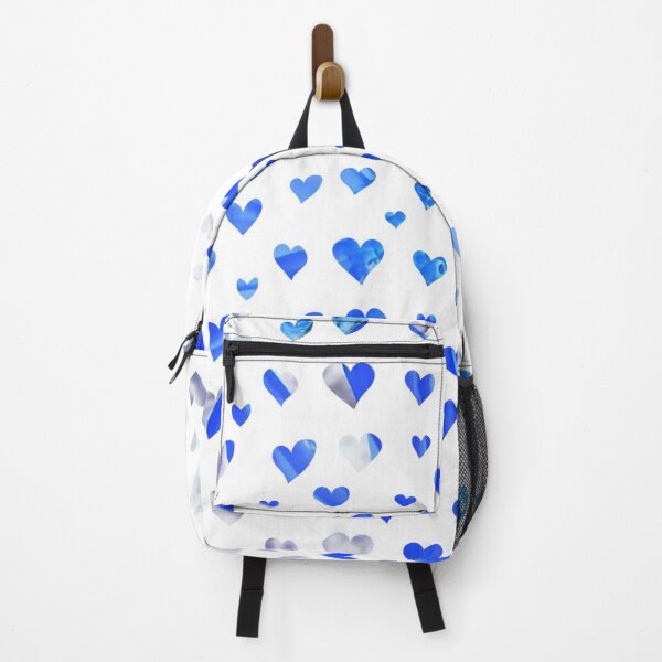 Item preview, BLUE AND WHITE HEARTS TEXTILE DESIGN designed and sold by nickbrayimages.