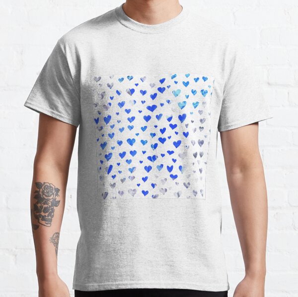 Item preview, BLUE AND WHITE HEARTS TEXTILE DESIGN designed and sold by nickbrayimages.
