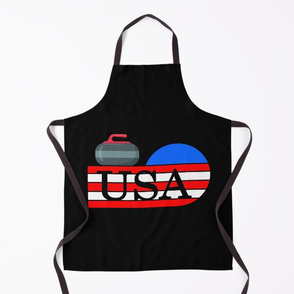 Item preview, USA Team Curling Stone Rock Red White And Blue designed and sold by ZiesMerch.