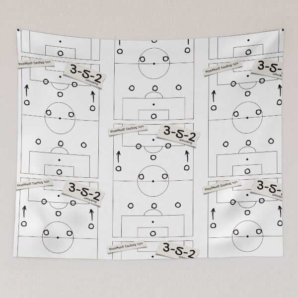 Item preview, Football Soccer Tactics 3-5-2 attacking designed and sold by 133DandC.