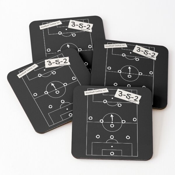Item preview, Football Soccer Tactics 3-5-2 standard for dark items designed and sold by 133DandC.