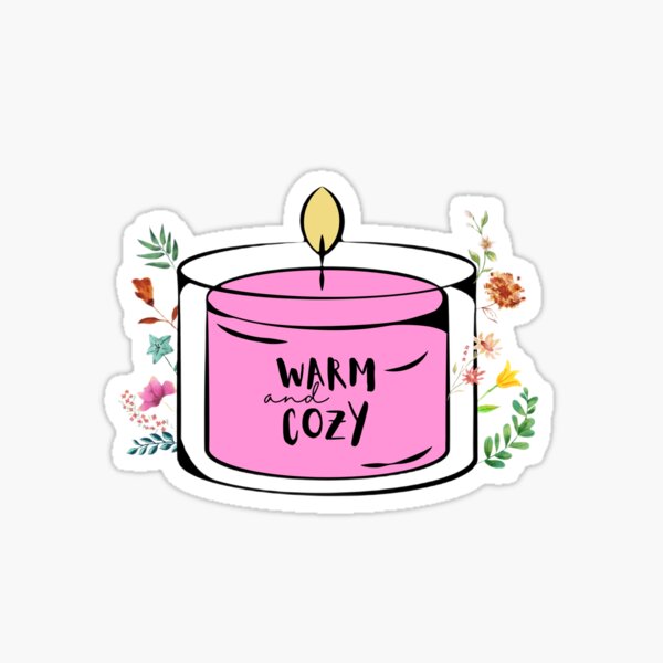 Candle  Sticker for Sale by floresmarcella