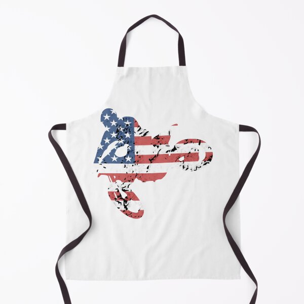 Item preview, USA motocross American flag motorcycle dirt bike rider designed and sold by UpwardSpin.