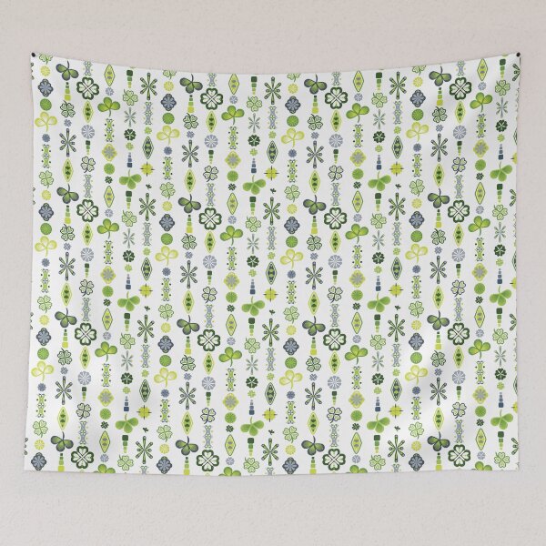 Item preview, Lucky - Clover, Shamrock, Minimal Design, Repeat Pattern designed and sold by aZillionLines.
