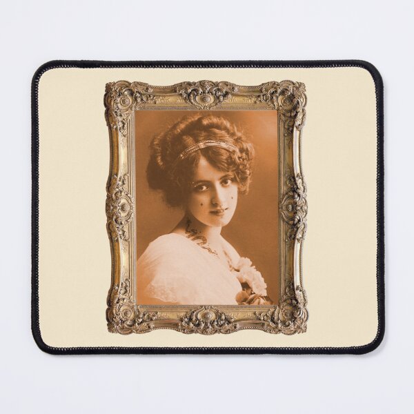 Item preview, Vintage Tattooed Tatts Piercings Pierced Retro Girl in Frame designed and sold by Bill Herrin.