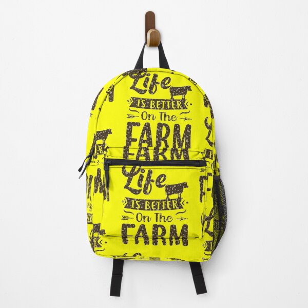 Vista previa del artículo con la obra «La vida es mejor en la granja - Dichos divertidos de los amantes de las vacas», diseñado y vendido por Delandor.