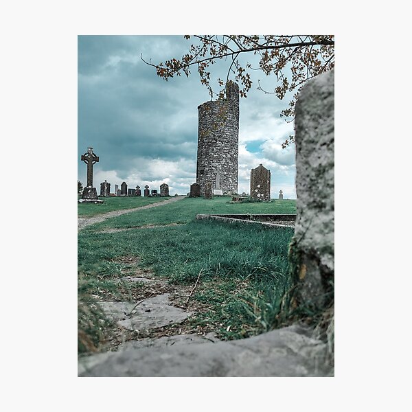 Item preview, Old Kilcullen Round Tower designed and sold by CillDaraImages.