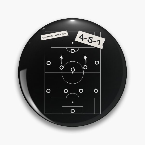 Item preview, Football Soccer Tactics 4-5-1 for dark items designed and sold by 133DandC.