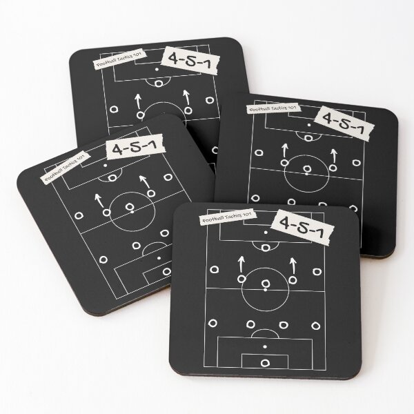 Item preview, Football Soccer Tactics 4-5-1 for dark items designed and sold by 133DandC.
