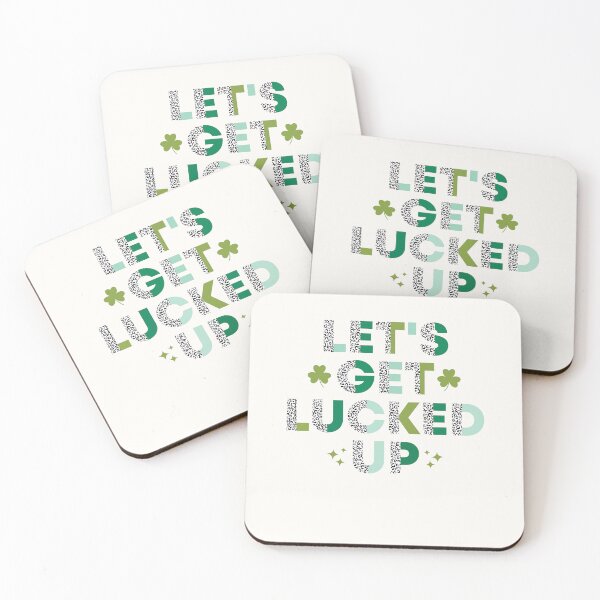Item preview, Let’s Get Lucked Up Half Leopard Funny St Patricks Day Retro designed and sold by clothesy7.