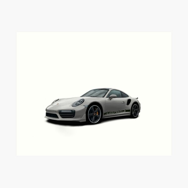 Item preview, Grey 911 Turbo S Drawing designed and sold by Steve Kidd Art.