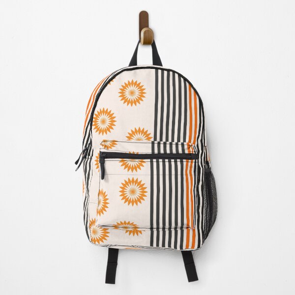 Item preview, Beige Black And Orange Flower Design designed and sold by Zareen Sayyed.