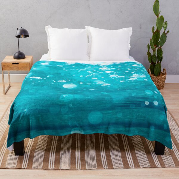 Item preview, Underwater Bubbles with Sunlight in a Blue Ocean designed and sold by Olverh Design Studio.