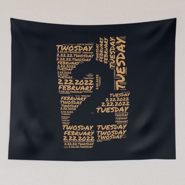 Item preview, TWOSDAY Funny Numerological Event, Happy TWOSDAY FEBRUARY TUESDAY, Matching Family, Typographic Word Cloud, Funny 2 22 222, Tuesday Twosday Commemorative 22222 Souvenir designed and sold by zenturtlemerch.