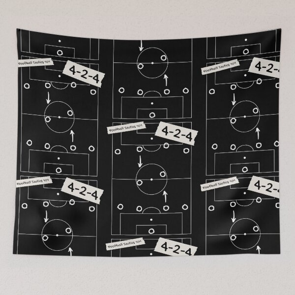 Item preview, Football Soccer Tactics 4-2-4 for dark items designed and sold by 133DandC.