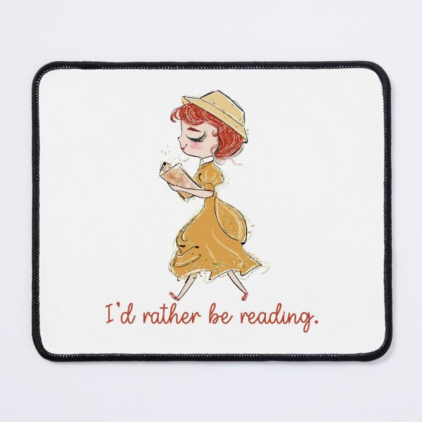Item preview, I’d Rather Be Reading: Red Hair designed and sold by gsproductsgs.