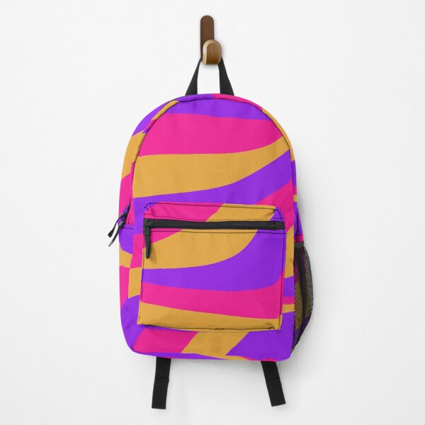 Item preview, Retro Abstract Wavy Lines Purple Orange Hot Pink designed and sold by tsuttles.
