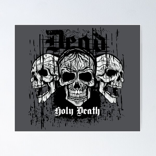 Item preview, Gothic sign with skull, grunge vintage design designed and sold by amid999.