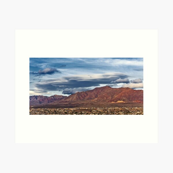 Lenticular Cloud over the Franklin Mountains Art Print