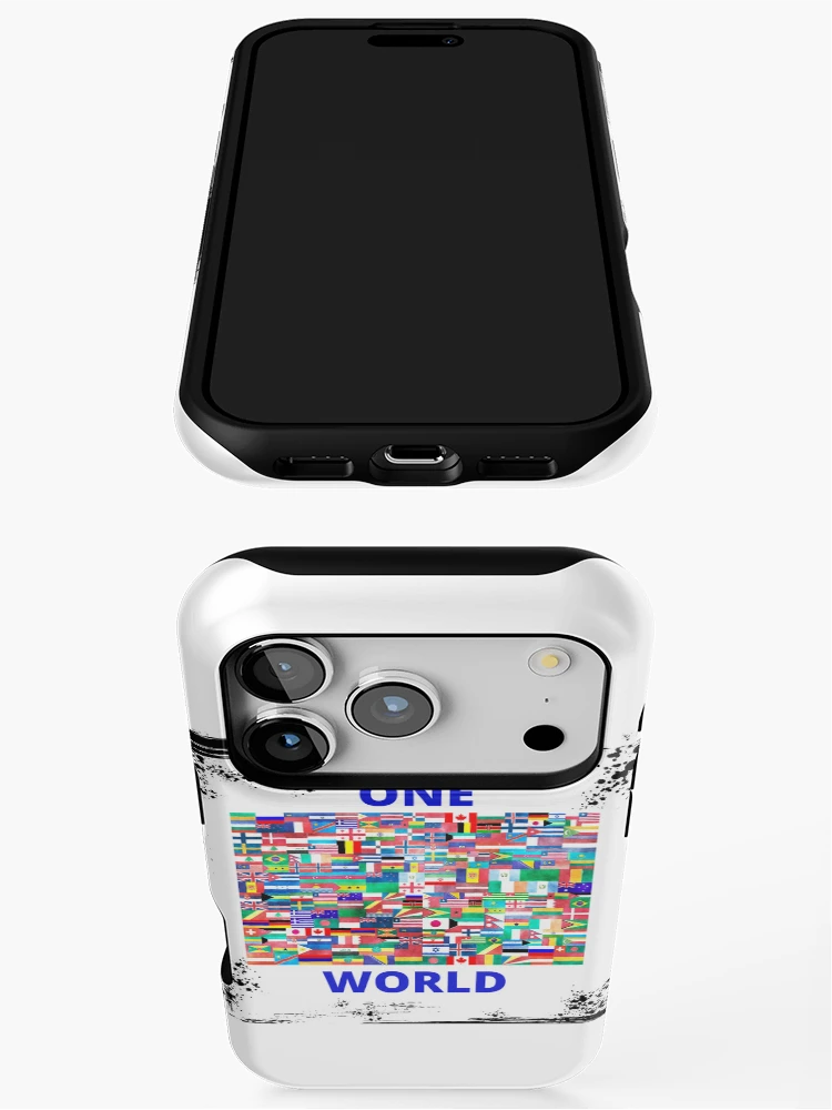 Thumbnail 3 of 4, iPhone Case, One World designed and sold by BubbleTextBox.