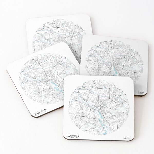 Item preview, Hanover City Map of Lower Saxony, Germany - Circle designed and sold by deMAP.