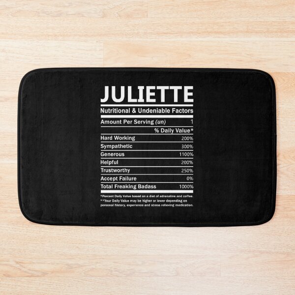 Item preview, Juliette Name T Shirt - Juliette Nutritional And Undeniable Factors Gift Item Tee designed and sold by nauglesamatha.