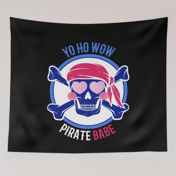 Item preview, Pirate Babe Pirates Captain Skull designed and sold by MooonTees.