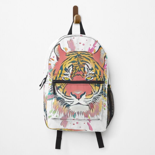 Item preview, Colorful Urban Tiger Painting- White  designed and sold by Designs By YL.